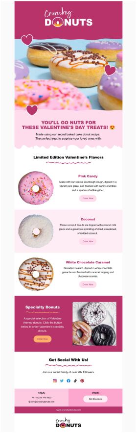 product-promotion-email-template-crunchy-donuts-for-valentines-day