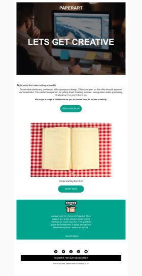 product-promotion-email-template-explore-sustainable-stationery-for-retail