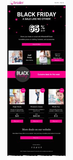 product-promotion-email-template-maternity-wear-for-black-friday