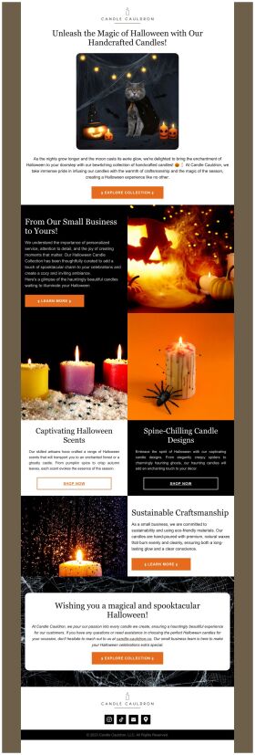 product-showcase-email-template-handcrafted-candles-for-halloween