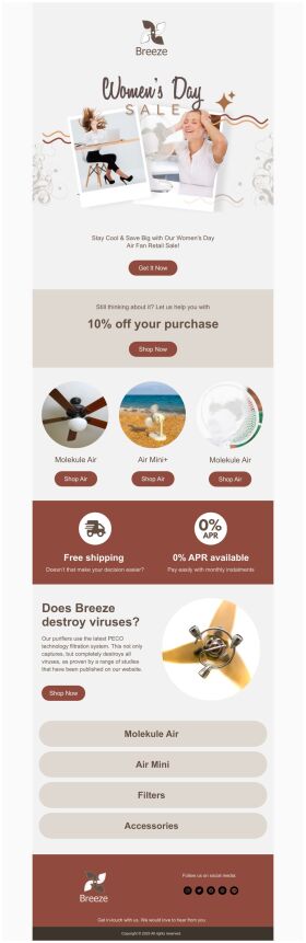 sale-email-template-air-fans-for-womens-day