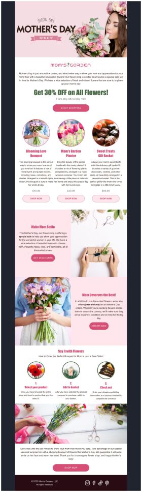sale-email-template-flowers-bouquet-for-mothers-day