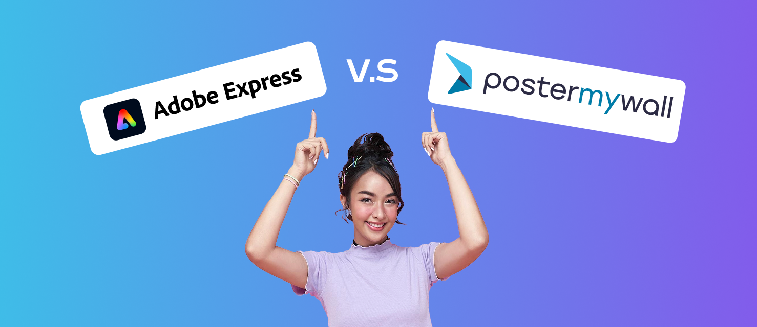 Adobe Express vs. PosterMyWall Comparison PosterMyWall