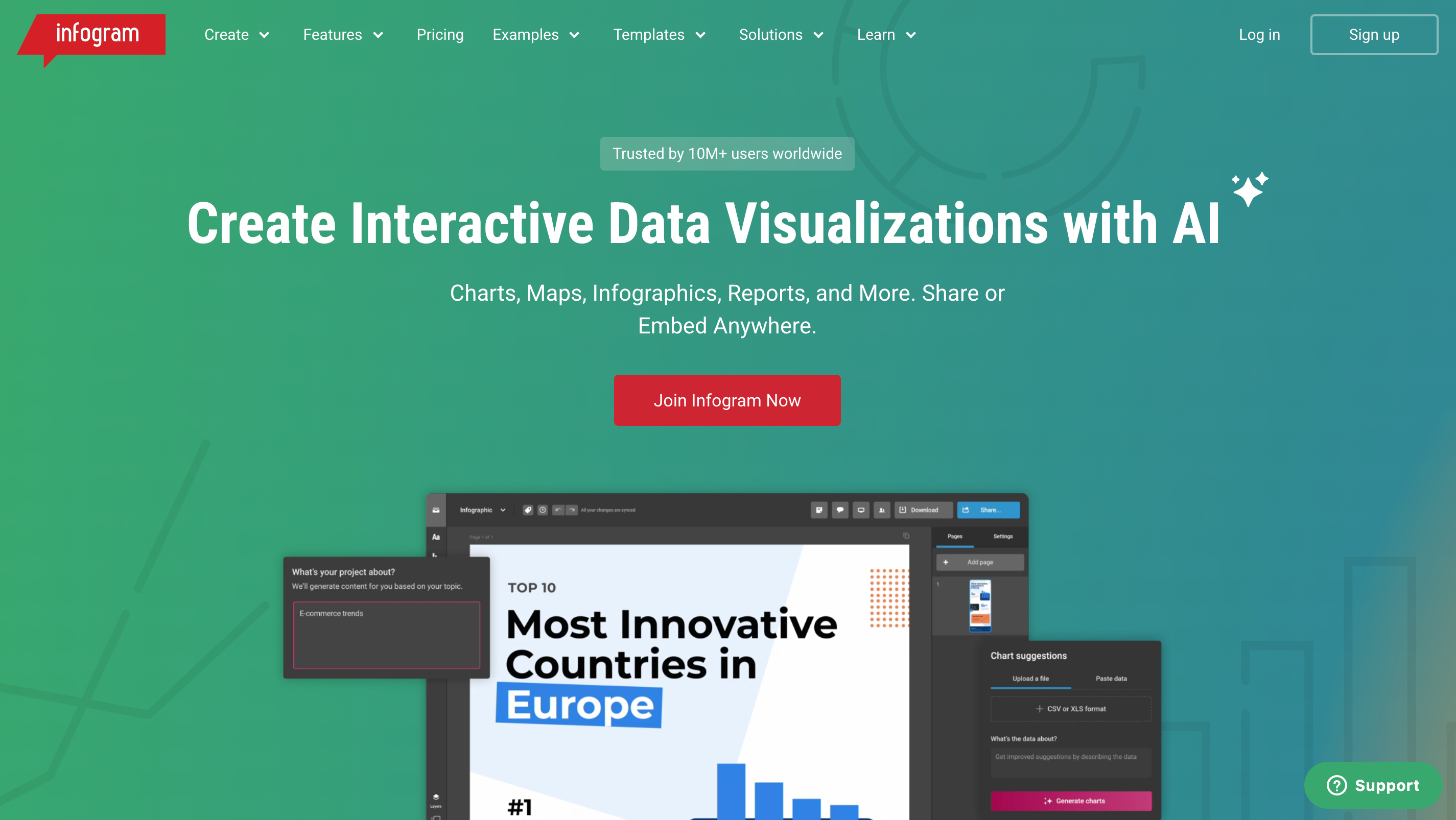 Infogram Screenshot