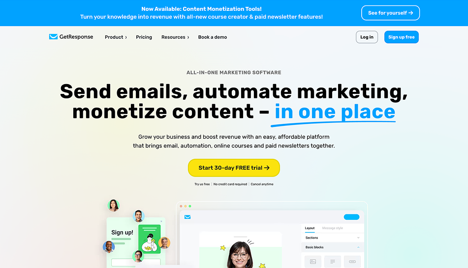 GetResponse Screenshot