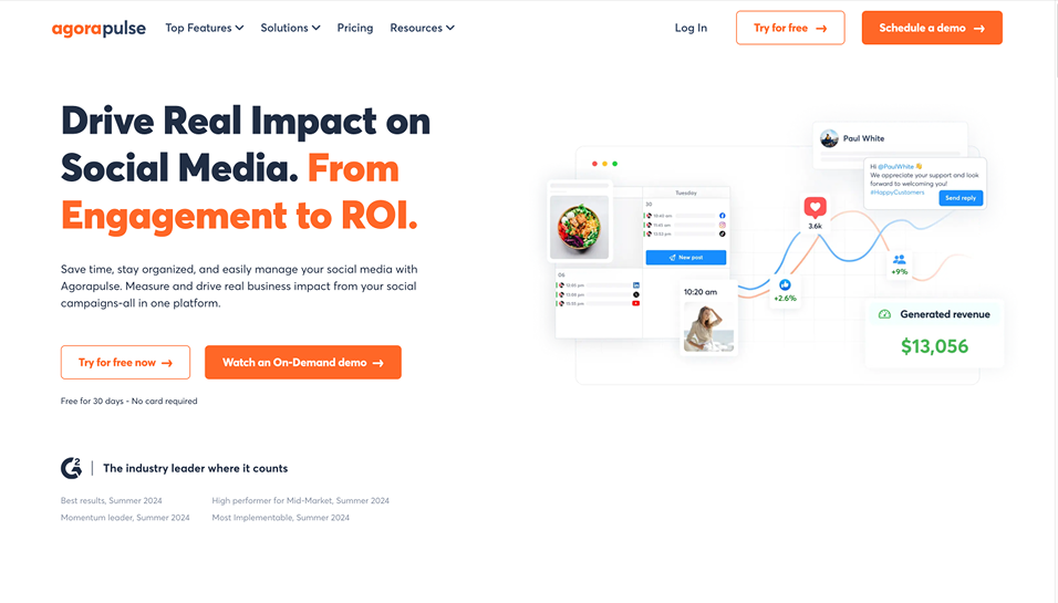 Agorapulse Screenshot