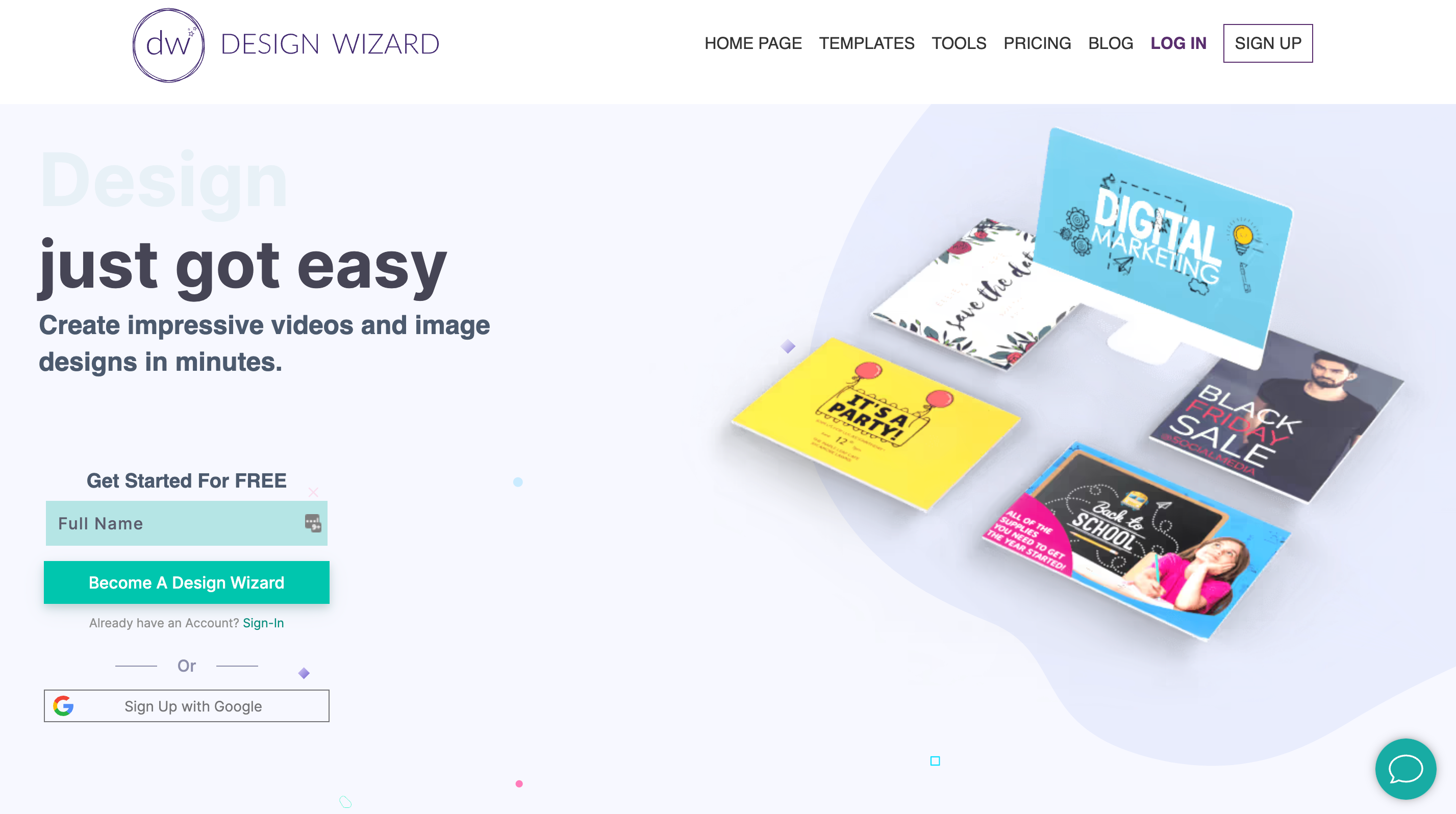 Design Wizard Screenshot