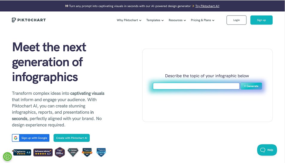 Piktochart Screenshot