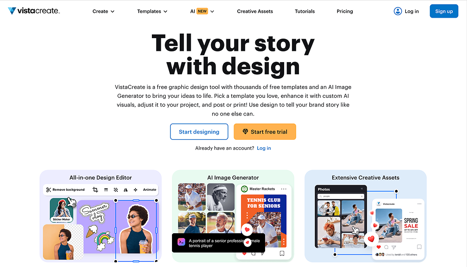 VistaCreate Screenshot