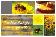 "Believe That You Can" Mood Board Плакат template