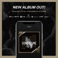 "New Single" NEW ALBUM RELEASE AVAILABLE AD Instagram-bericht template