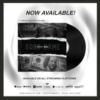 "New Single" NEW ALBUM RELEASE PROMO AD Instagram-bericht template