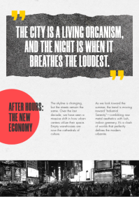Black Urban Nightlife A4 Template - Page 3