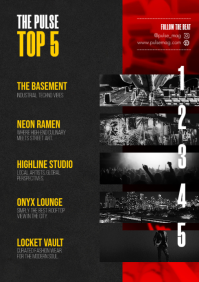 Black Urban Nightlife A4 Template - Page 4