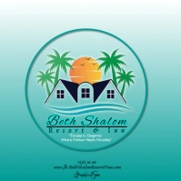 (Aqua)Beth Shalom Resort & Inn Logo Design/Template