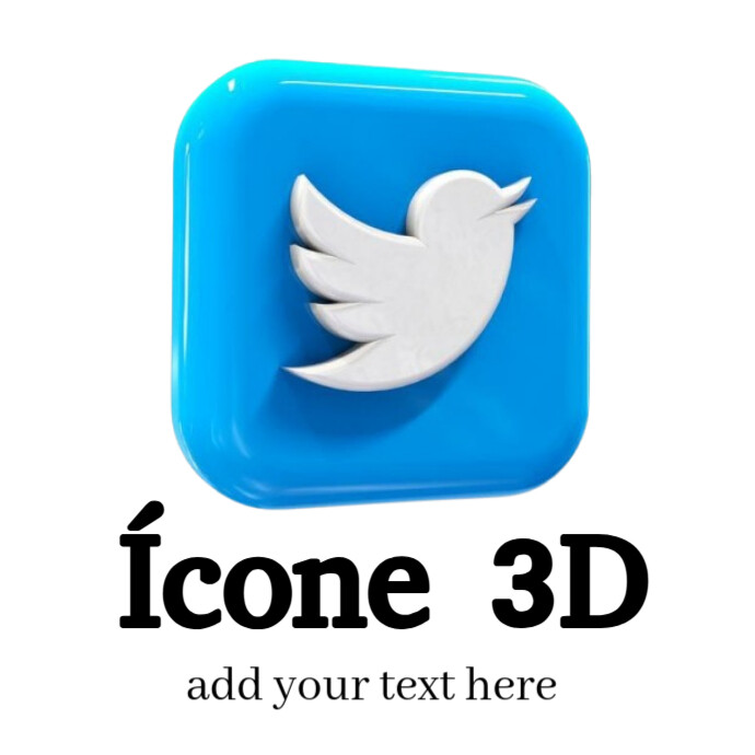 Ícone 3D Logótipo template