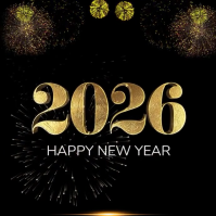 Сountdown New Year Square (1:1) template