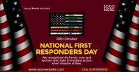 ​National First Responders Day Design Facebook Shared Image template