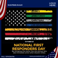 ​National First Responders Day Template Desig Instagram Post
