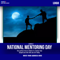 happy ​national mentoring day​ Сообщение Instagram template