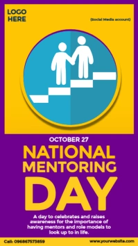 ​National Mentoring Day Design Instagram Story template