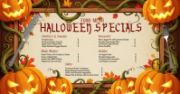 “Spooky Halloween Specials Food Menu” Obraz udostępniany na Facebooku template