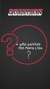 🎨 Mona Lisa: Who painted her? vertical siz Instagram Story template