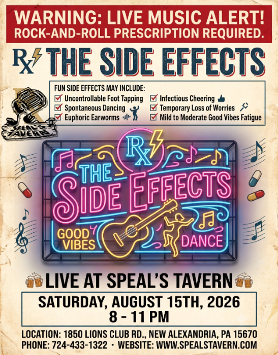 Side Effects live at Speal's Tavern