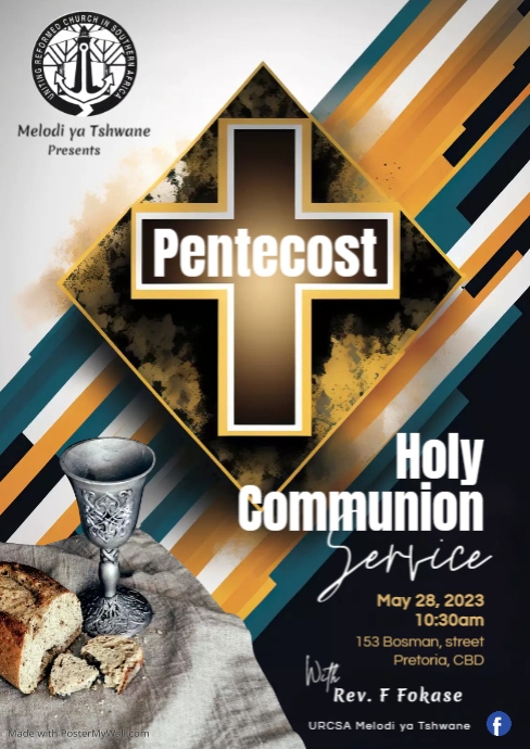 Holy Communion Church Service | PosterMyWall