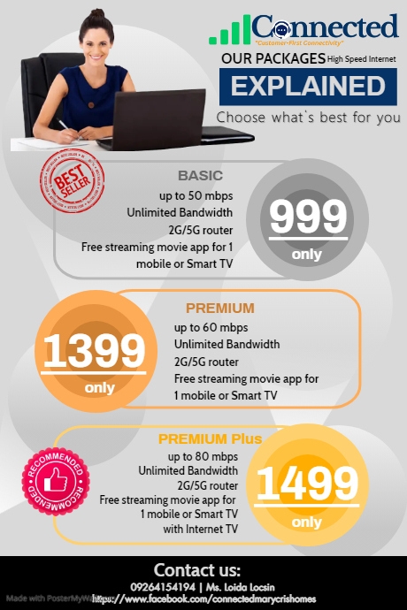 Internet packages | PosterMyWall