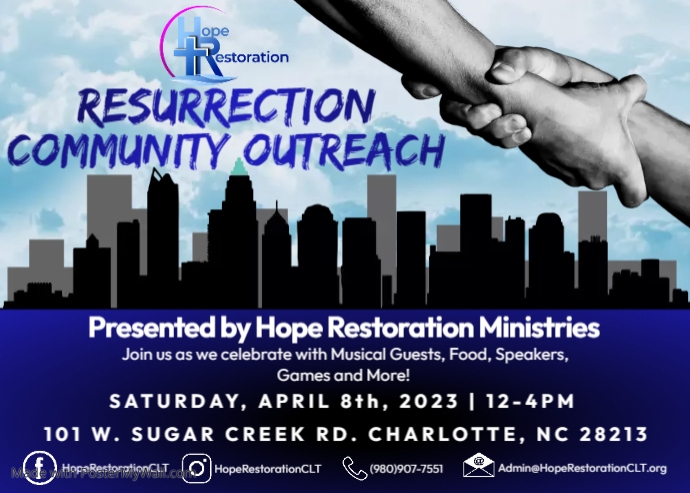 Resurrection Flyer Custom Size template