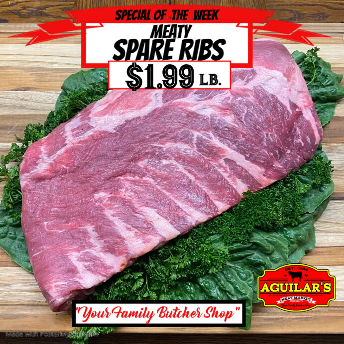 Copy of SPARE RIBS | PosterMyWall