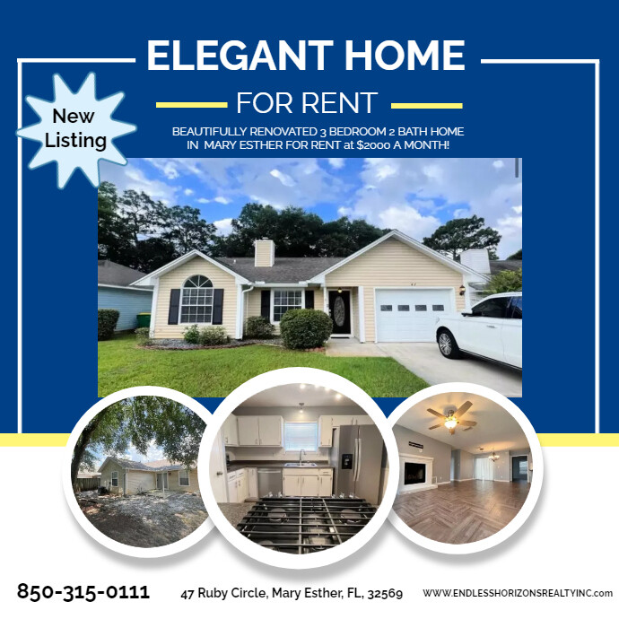 Real Estate House Sale Rental Property Ad Des | PosterMyWall