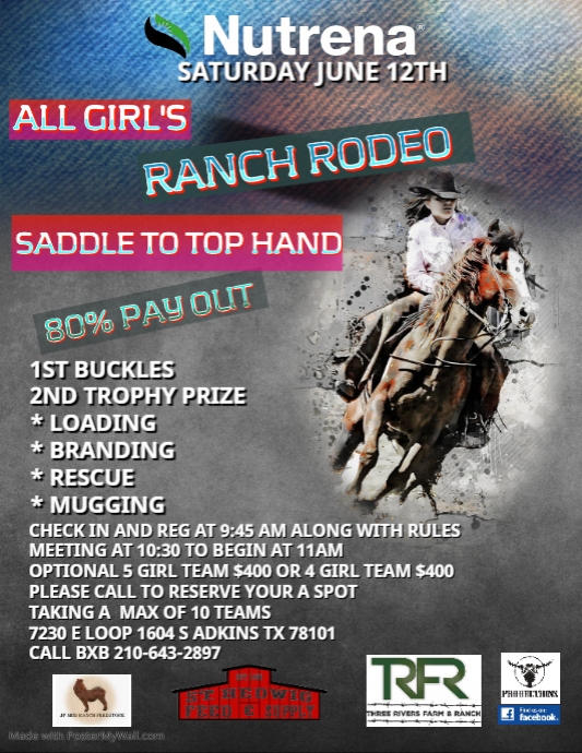 Copy of rodeo horse riding cowboy flyer template | PosterMyWall