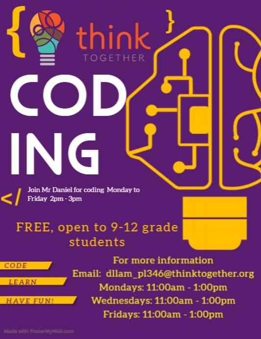 Copy of Purple Coding Competition Custom Flyer | PosterMyWall