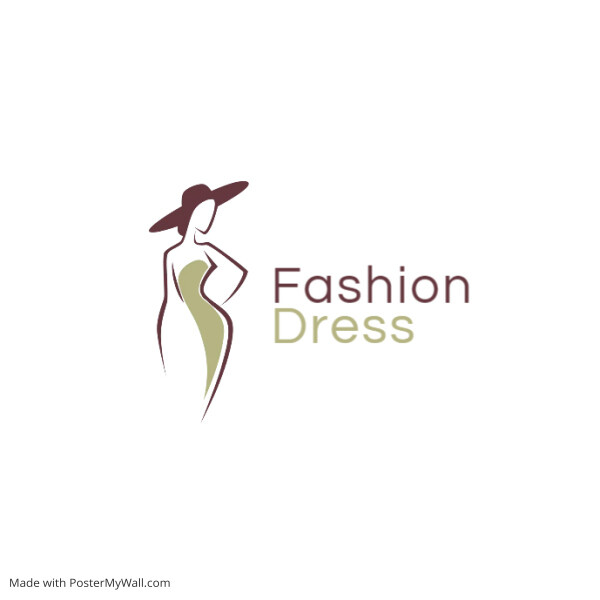 fashion dress icon logo