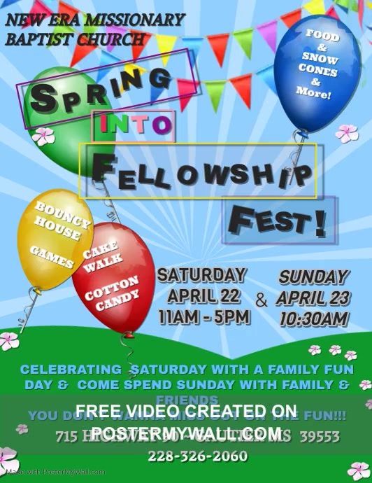 Church Spring Festival Event Template | PosterMyWall
