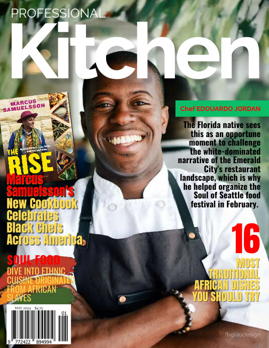 010524 Professional Kitchen magazine cover Flyer (US Letter) template