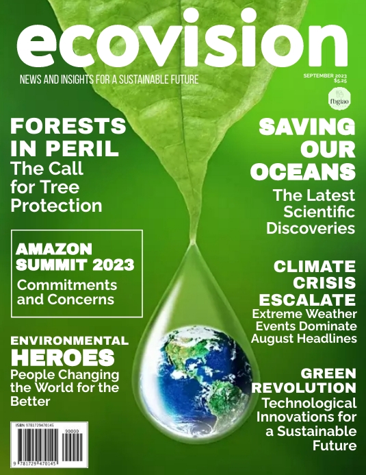 010923 Ecovision magazine cover Template | PosterMyWall
