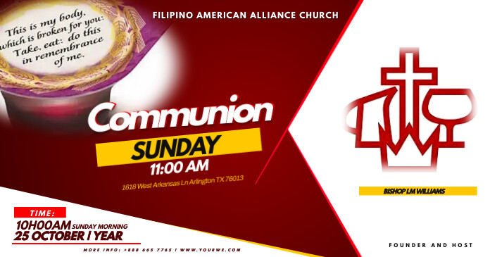 Copy of holy communion | PosterMyWall