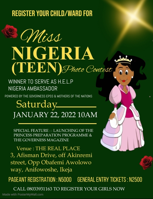 Copy of Copy of Pageant FLYER | PosterMyWall