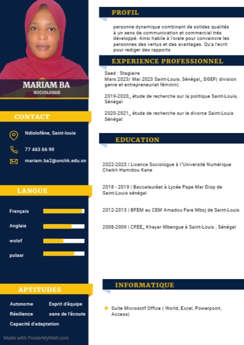 SIMPLE MODERN RESUME TEMPLATE DESIGN - 017d0082367c7572551014b5246d0fcc Screen
