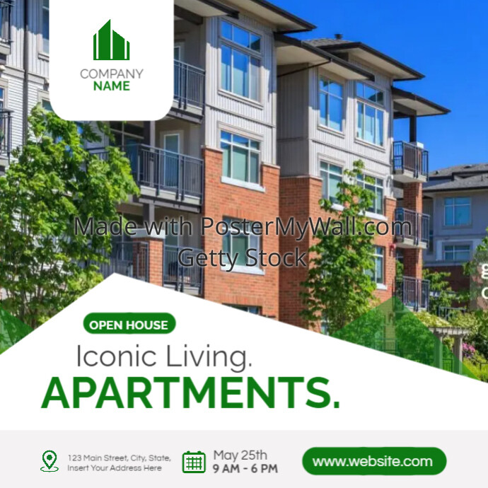 open house apartments instagram post banner t