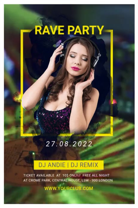Rave Party Video Ads Template | PosterMyWall