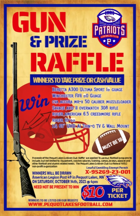 Gun Raffle Flyer | PosterMyWall