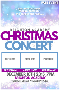 christmas concert program templates