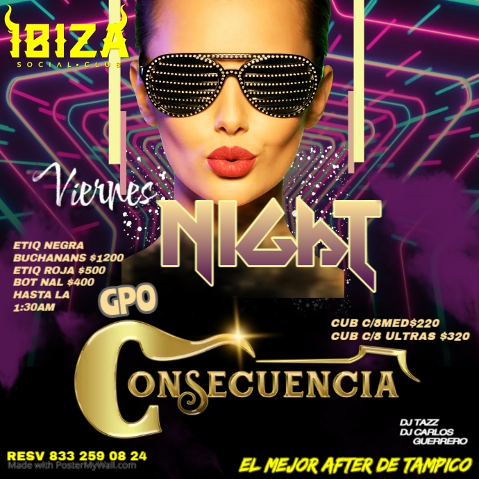 Night club Instagram Story PosterMyWall