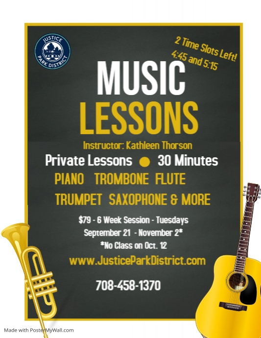 Copy of Music lessons, instrument lessons, music clas | PosterMyWall