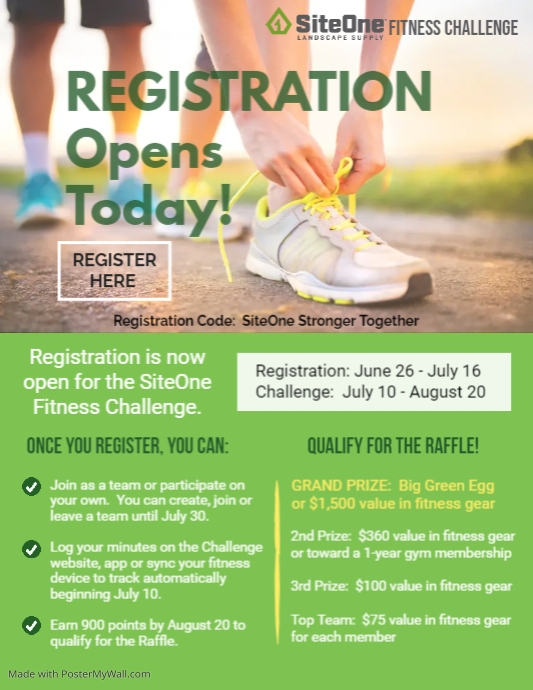 Registration Opens Today | PosterMyWall