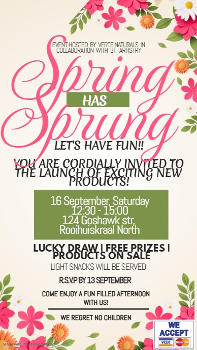 spring party invitation | PosterMyWall